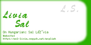 livia sal business card